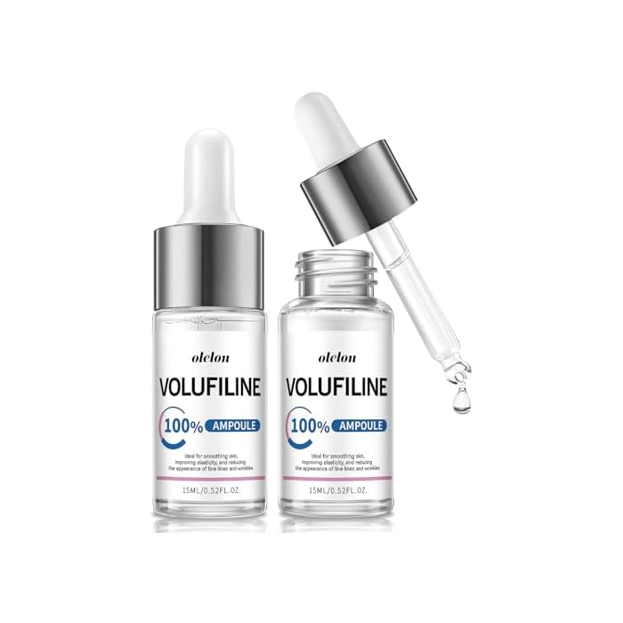Volufiline Serum, 100% French Volufiline Skin Ampoule, 15ml x 2 | Elasticity Support, Face & Body Hydration & Fine Line Care, DIY Korean Skincare Booster