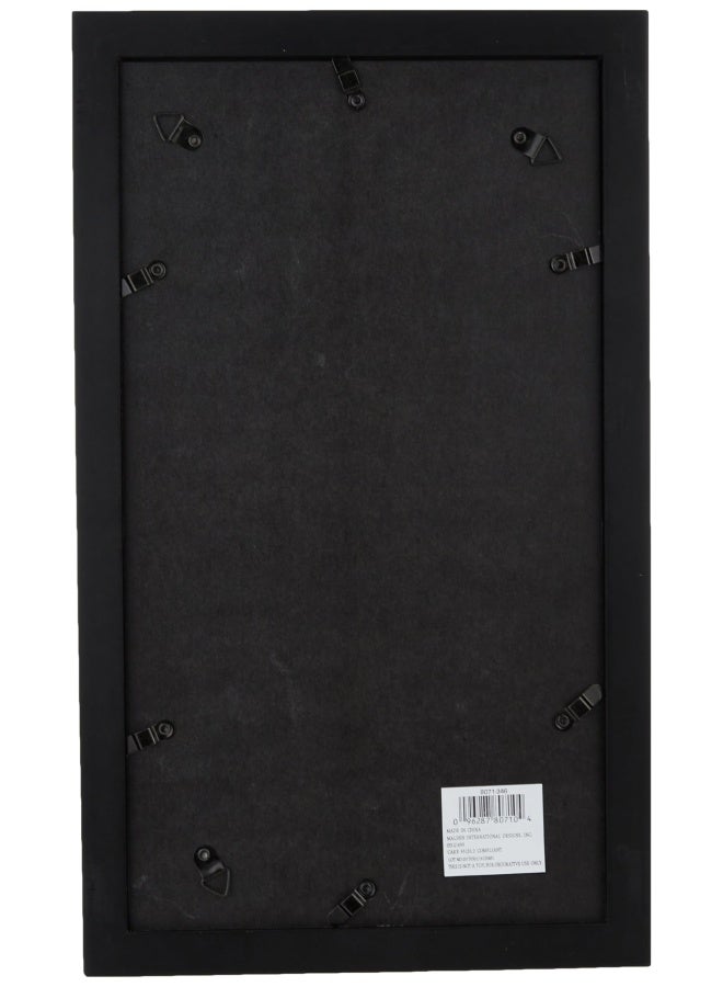 Malden 4X6 3-Opening Matted Collage Picture Frame - Displays Three 4X6 Pictures - Black  - Image 2