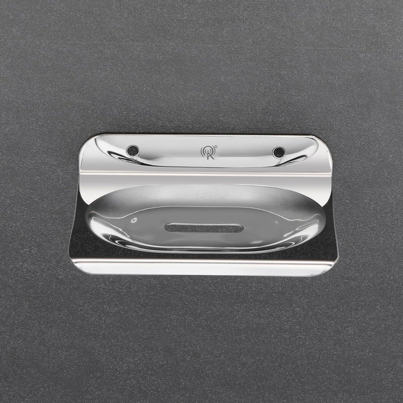 Raxon Innovation Stainless Steel Bathroom Soap HolderSoap StandSoap Dish for BathroomBathroom Accessories Multicolor Double Silver PS1 SOAPDISH - Image 2