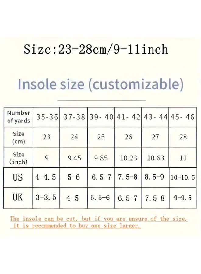 Breathable Highly Elastic 5 Pairs Gray Sports Casual Insoles 10pcs Size 45 46 - Image 3