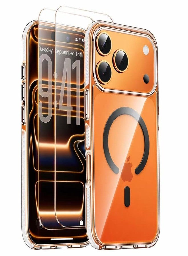 SMARTDEVIL Magnetic MagSafe Black Case for iPhone 17 Pro Max, Strong Magnetic Clear Shockproof Cover with 2 Screen Protectors, Ultra-Slim Anti-Yellowing Phone Case - Image 1