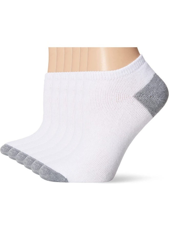 DUNISO 6 Pack Men's Quarter Socks, Short Socks, Running Ankle Socks, Breathable Socks Suitable For Work, Home (White) - Image 1