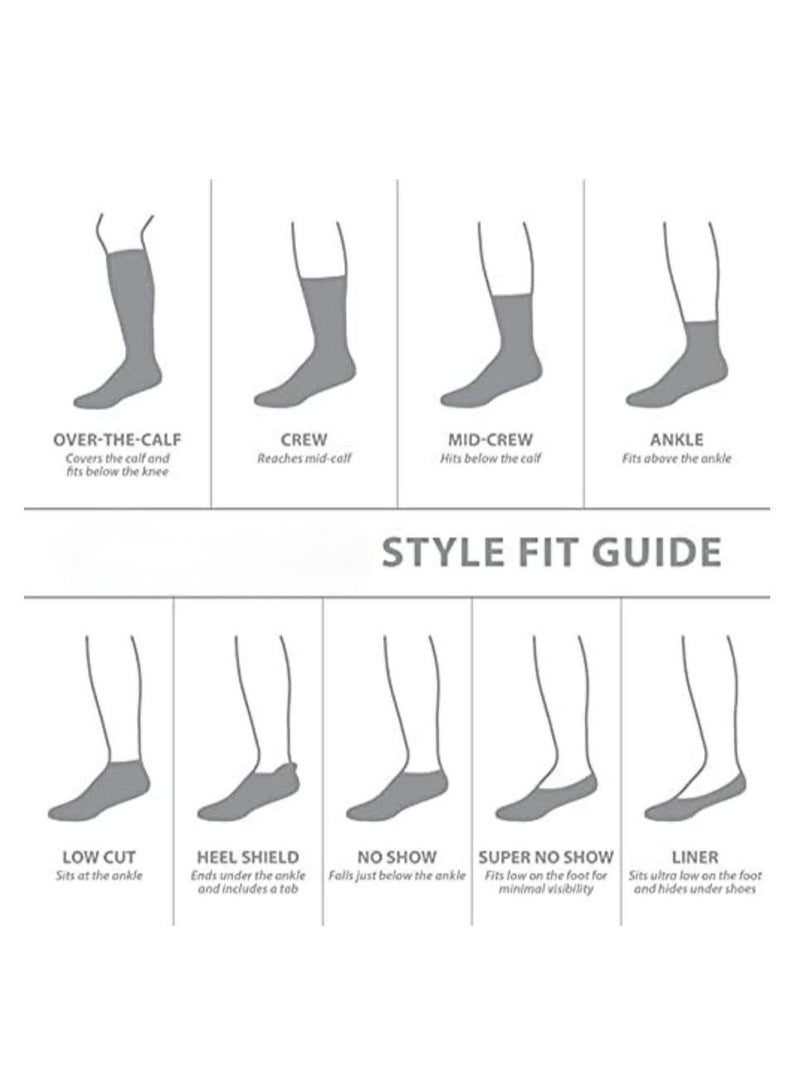 DUNISO 6 Pack Men's Quarter Socks, Short Socks, Running Ankle Socks, Breathable Socks Suitable For Work, Home (White) - Image 5