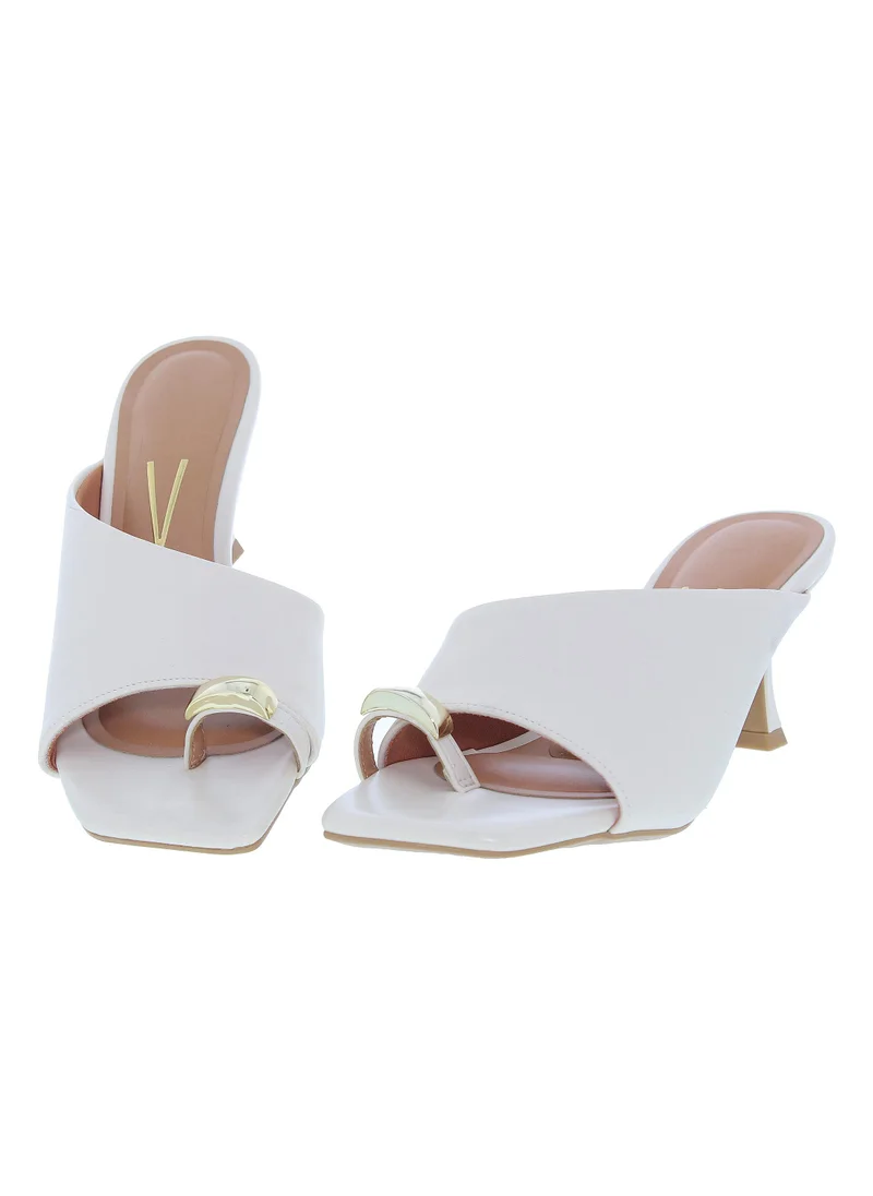 VIZZANO Off White Vizzano Women’s Mid Heel Sandals – Stylish Everyday Wear with Comfortable Support for Women | Best Price UAE