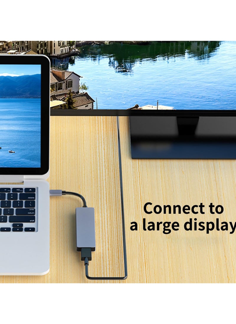 erorex - USB C Hub, 8 in 1 Type C Docking Station with 4K HDMI, USB-C, Ethernet, 2 USB, PD Power Delivery, SD/TF Card Reader Compatible with Mac Book Pro XPS and More Type C Devices - Image 1