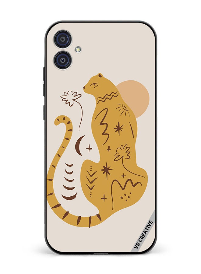 VR CREATIVE Protective Case Cover For Samsung Galaxy M04/F04 Boho Cute Leopard Animal Design Multicolour - Image 1