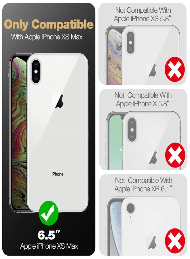 Dexnor for iPhone Xs max Case, [Built in Screen Protector and Kickstand] Heavy Duty Military Grade Protection Shockproof Protective Cover for iPhone Xs max, Black - Image 2
