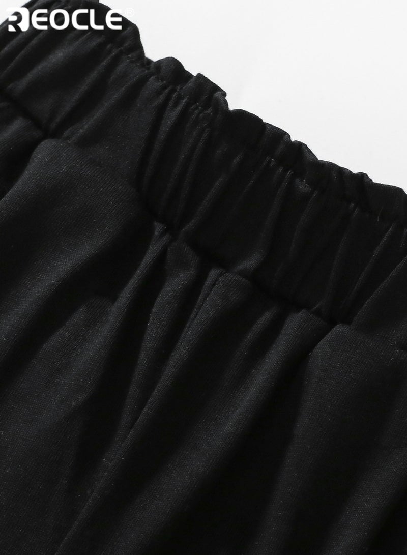 ريوكل سروال الأطفال الفضفاض مع جيوب جانبية وتصميم عملي، سروال عمل للأطفال مع قماش متين لمغامرات الربيع والخريف - Image 4