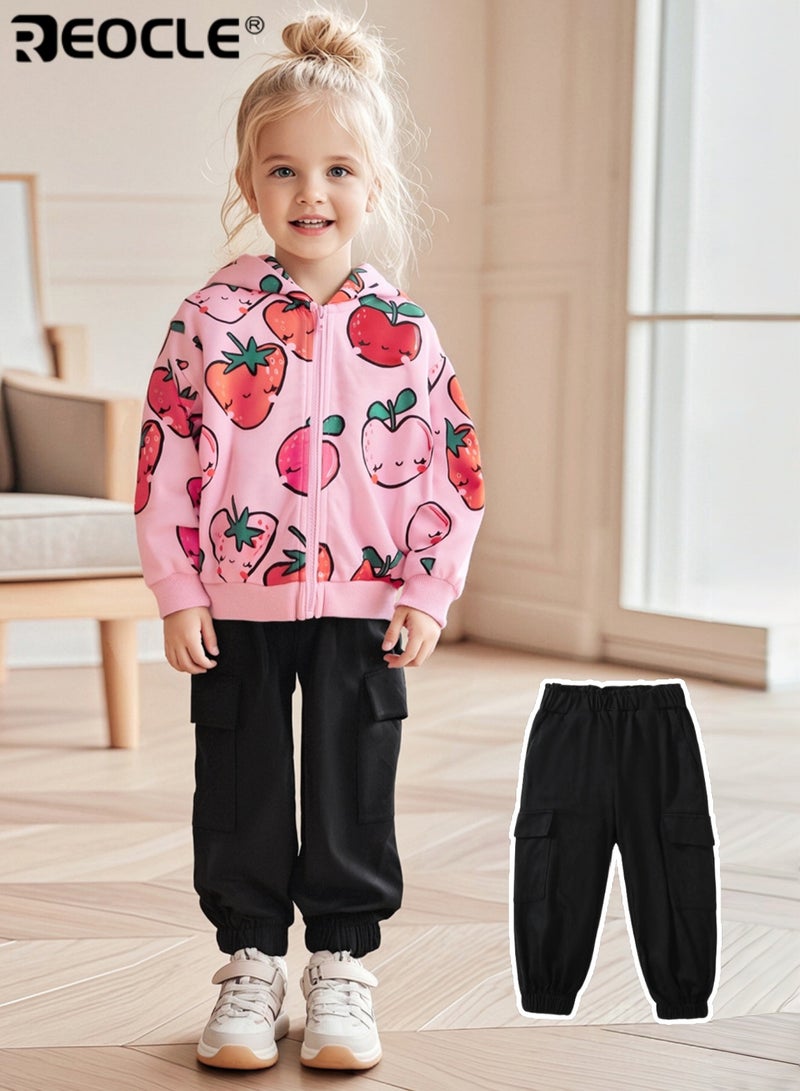 ريوكل سروال الأطفال الفضفاض مع جيوب جانبية وتصميم عملي، سروال عمل للأطفال مع قماش متين لمغامرات الربيع والخريف - Image 2