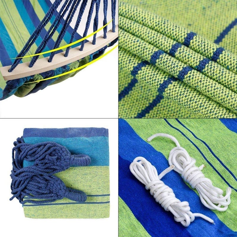 Nestlab Nestlab Portable Outdoor Hammock Hang Bed Travel Camping Swing Canvas with Backpack  - Image 3