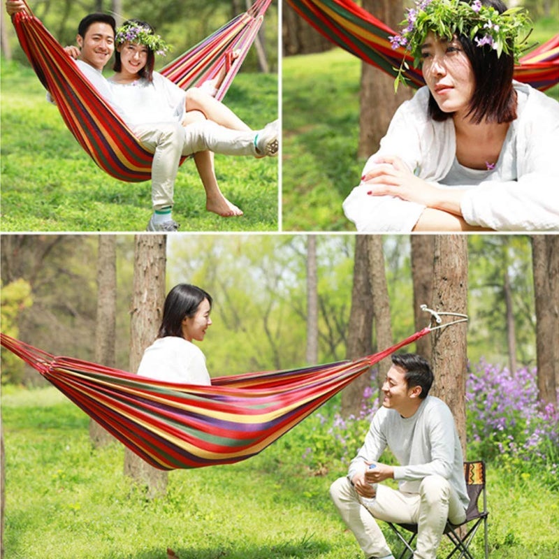 Nestlab Nestlab Portable Outdoor Hammock Hang Bed Travel Camping Swing Canvas with Backpack  - Image 5