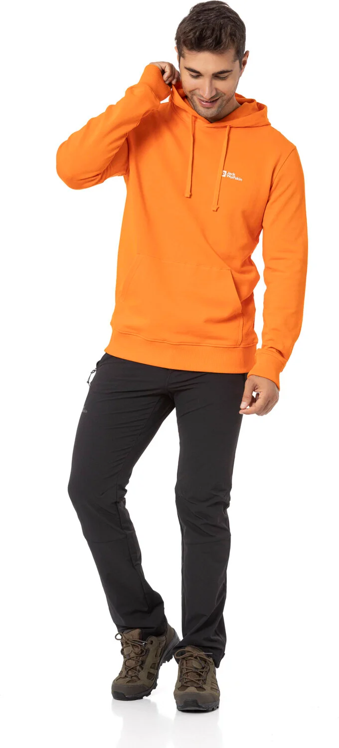 جاك ولفسكن Tommy Hoody Orange Men's Hooded Sweatshirt 1000003TR