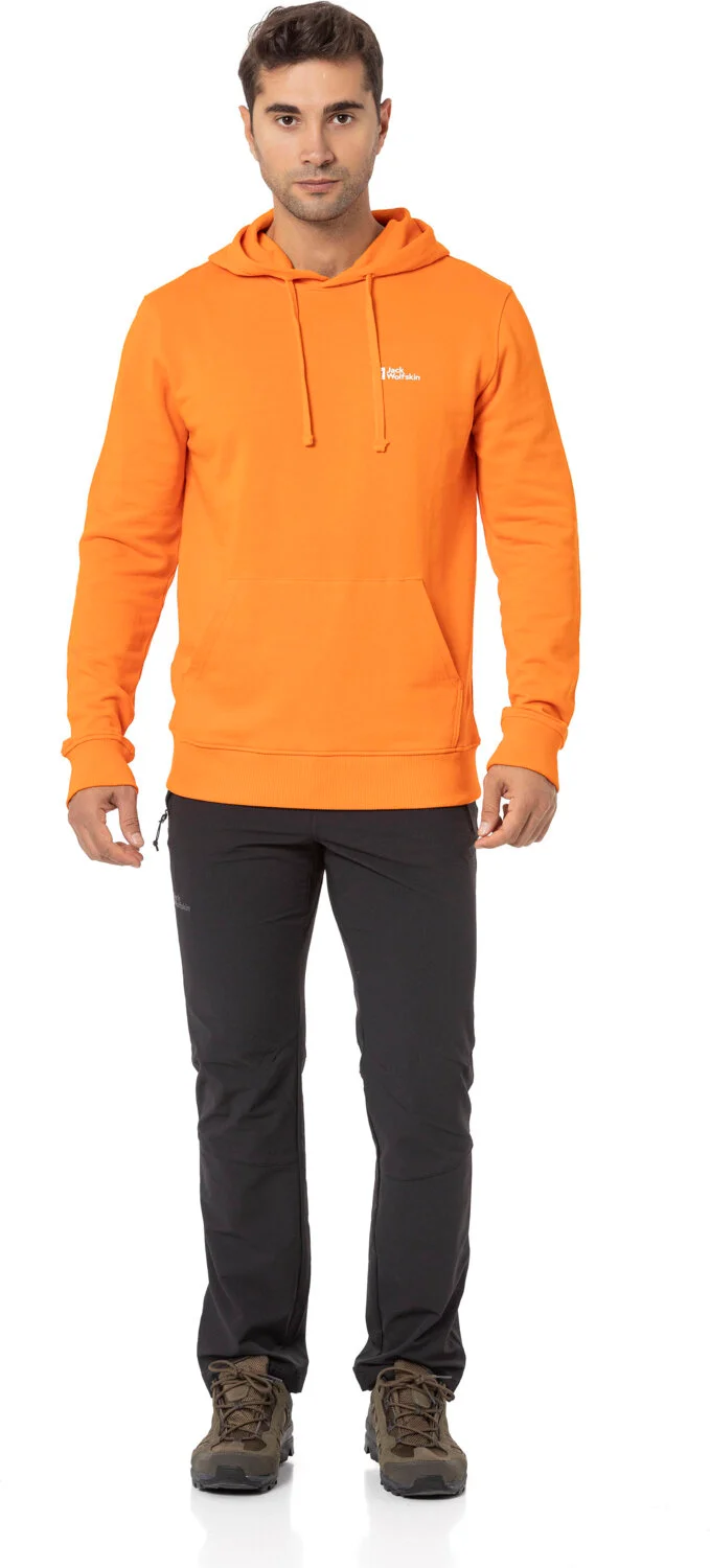 جاك ولفسكن Tommy Hoody Orange Men's Hooded Sweatshirt 1000003TR