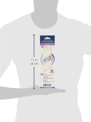 Drive Medical Tub and Stair Safety Treads, White, 8 Count - Image 3