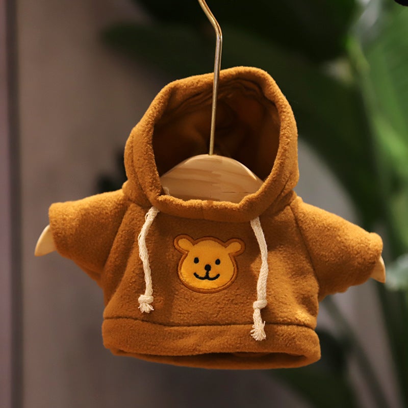 Wholesale Bear Clothes Cotton Doll Replacement Clothing Sweater Sweater Teddy Bear Doll Plush Toy Doll Bag Coffee Sweatshirt
