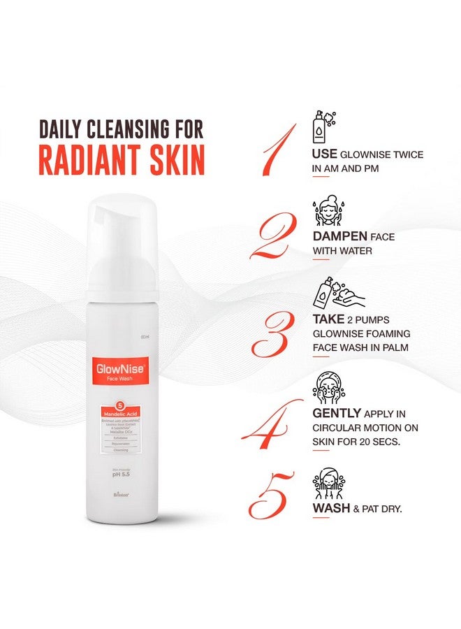 Brinton Glownise Deep Cleansing Skin Whitening Foam, No Parabens, Sulphate Free Face Wash, White, 60 Ml - Image 3