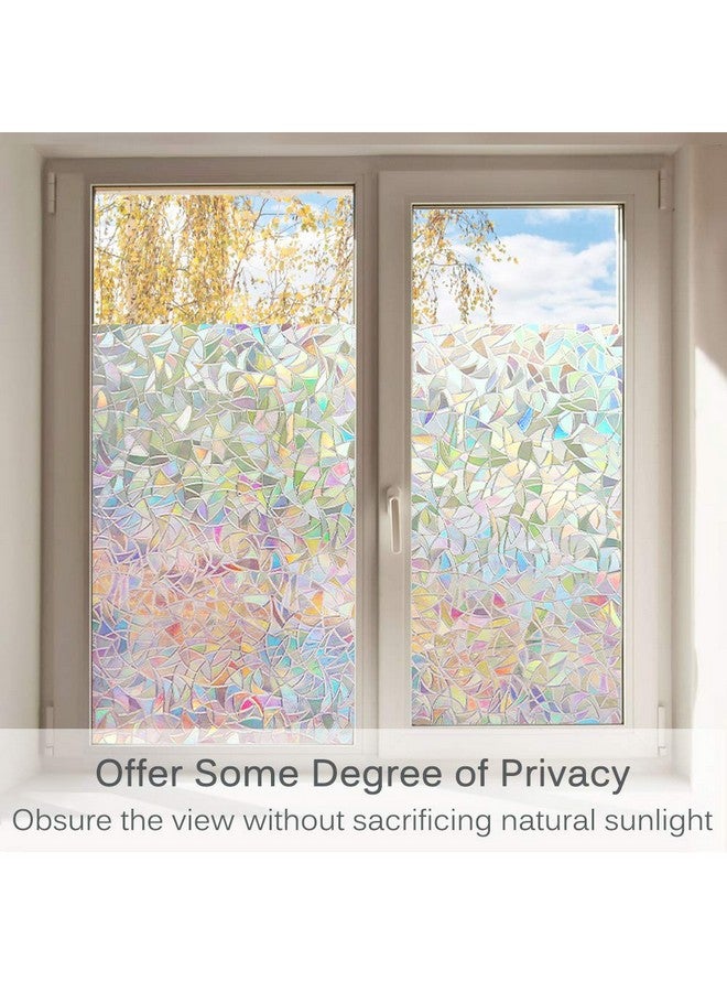 Volcanics Volcanics Privacy Window Film Decorative Window Cling Glass Film Reflective 3D Window Film 60 x 200CM Non-Adhesive Window Stickers Static Cling Window Covering  - Image 3