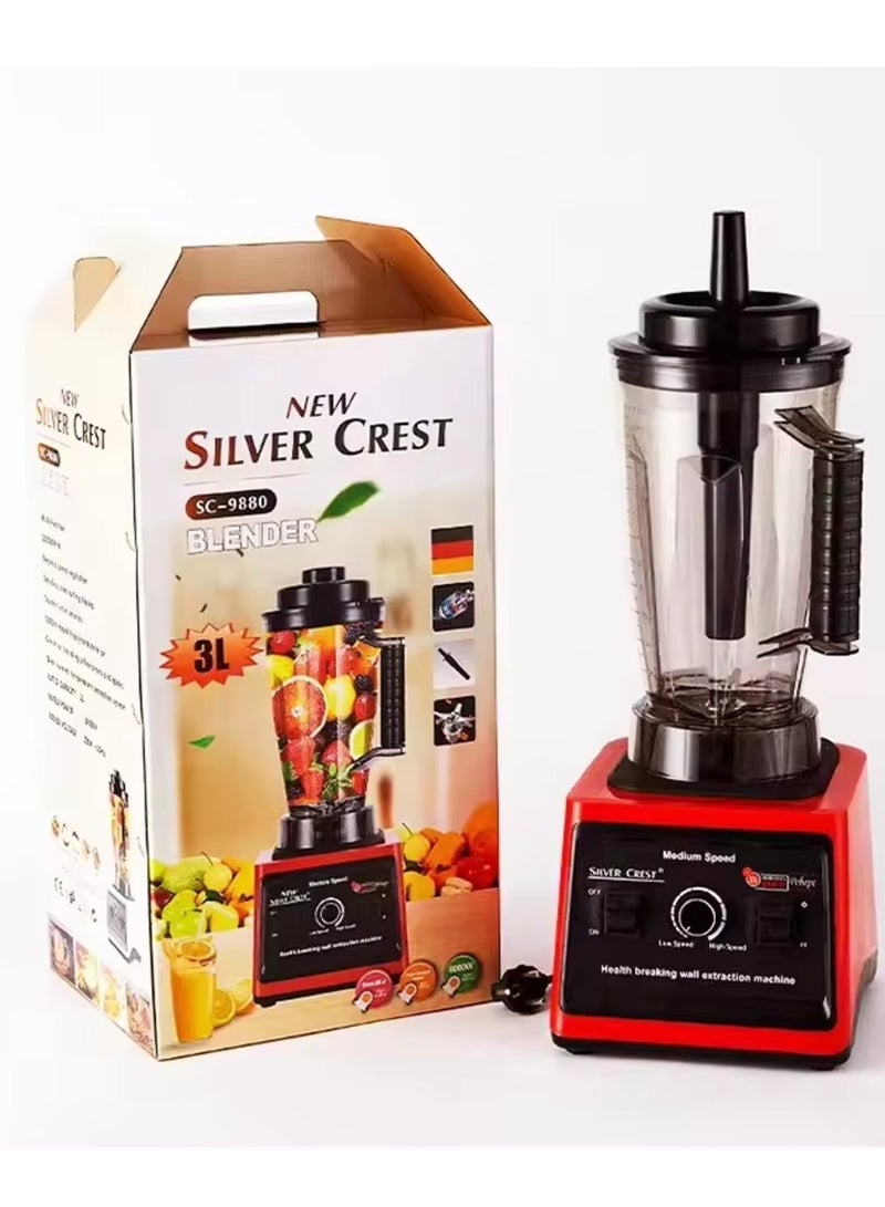 ELTRAZONE New Silver Crest sc-9880 blender 3L Capacity double cup 8000w food supplement cooking machine juicer - Image 1