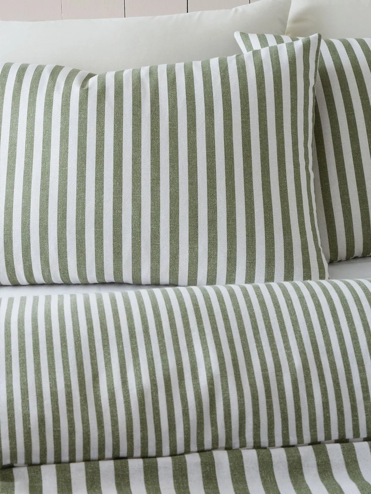 Caqqa Datca Boutique Striped Cotton Double Duvet Cover Set