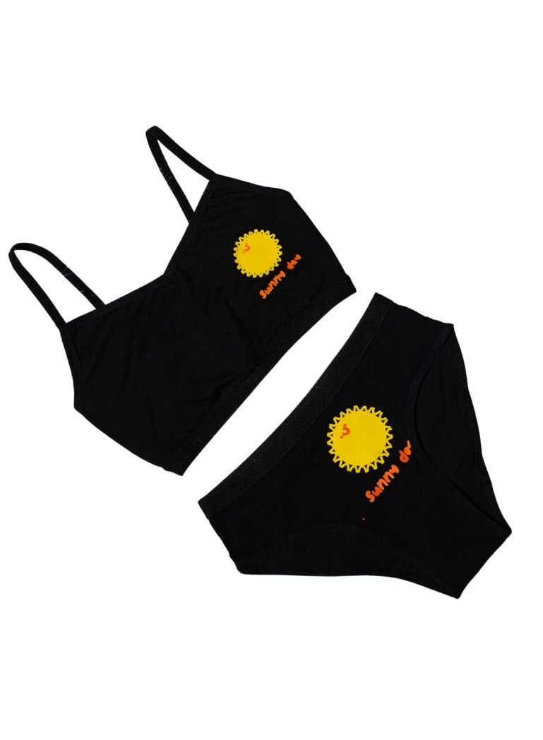 YOUNG WEAR Young Underwear| Soft Bra with Panty Underwear For Women - 3004 - Image 1