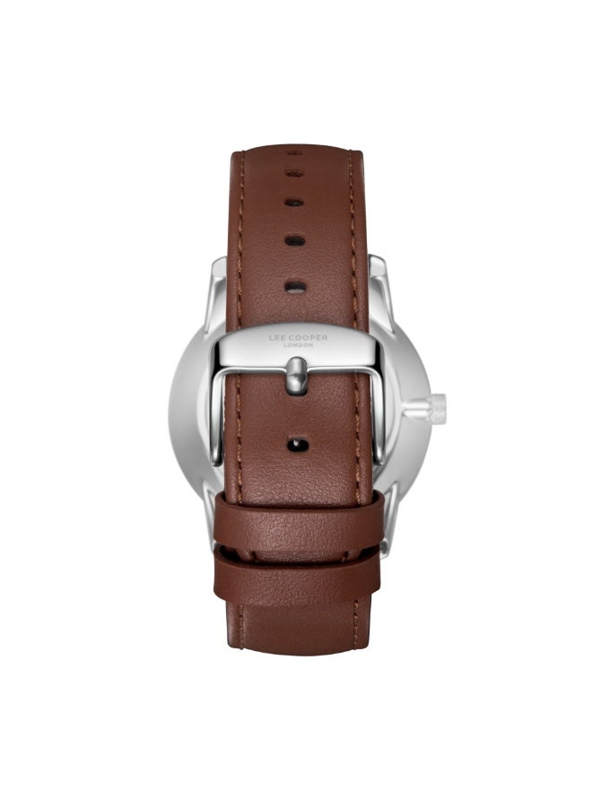 Lee Cooper Men's Leather Analog Watch LC08235.394 - 42 mm - Image 4