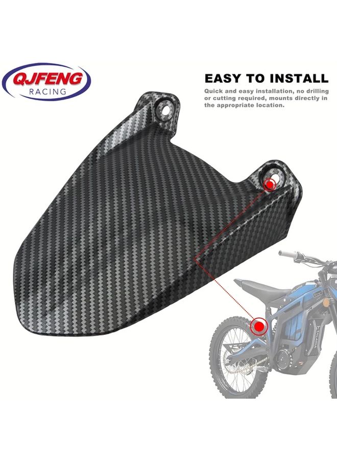 Carbon Fiber Racing Rear Fender Mudguard Easy Install No Drilling Required Durable Plastic For Off Road Motorcycles Enduro Talaria Sting X3 MX3 MX4 Motorcycle Accessories - Image 1