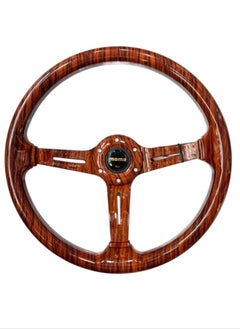 Momo Universal 13.5-inch Wooden Style 345mm Car Steering