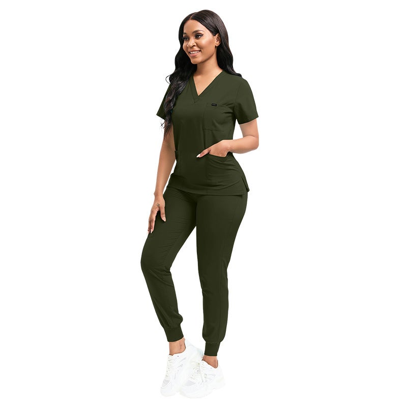 Nursing Scrub Uniforms in Various Colors 42122-Brown  - Image 5