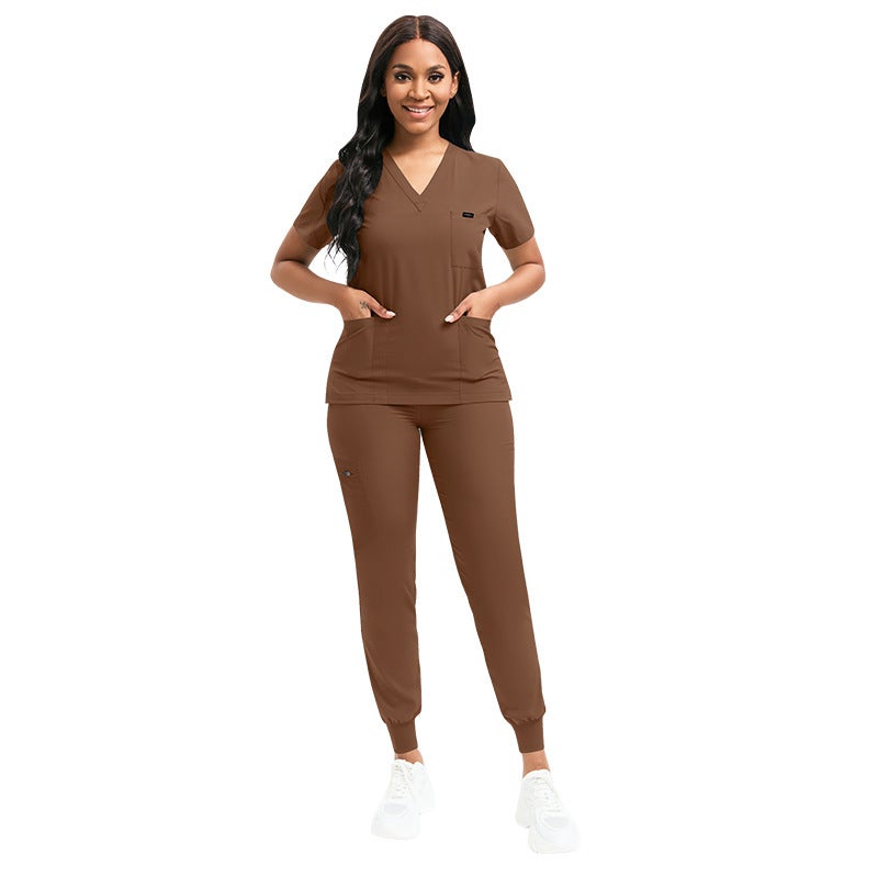 Nursing Scrub Uniforms in Various Colors 42122-Brown  - Image 1
