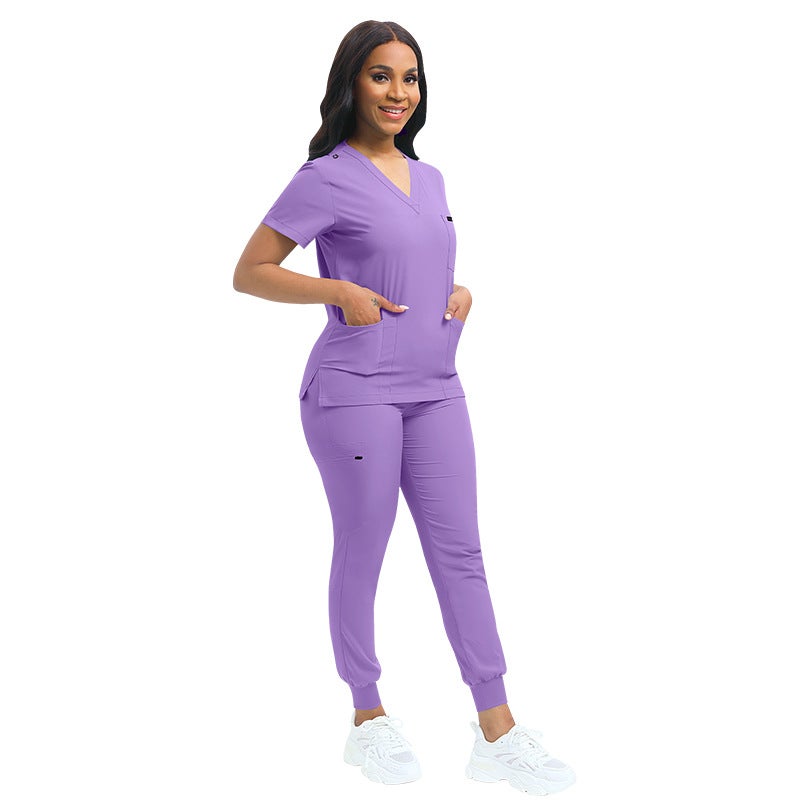 Nursing Scrub Uniforms in Various Colors 42122-Brown  - Image 4