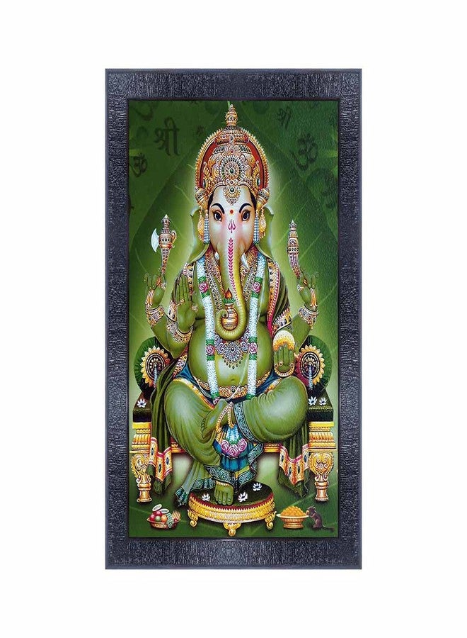 pnf Poster And Frames Ganesh Ji Wall Painting With Acrylic Sheet | For Living, Pooja Room | Home Decoration Item | Best Gifting Option (10 * 14inch,Multicolour,Synthetic) 11491 - Image 1