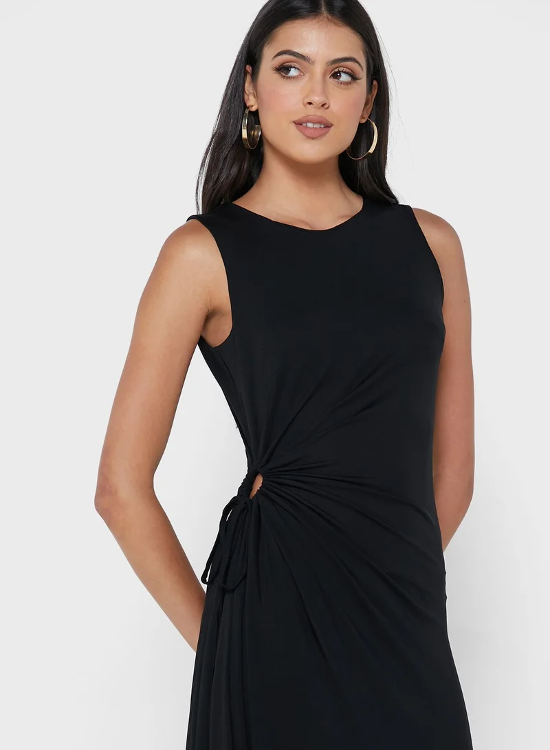 Ted Baker Crew Neck Asymmetric Dress