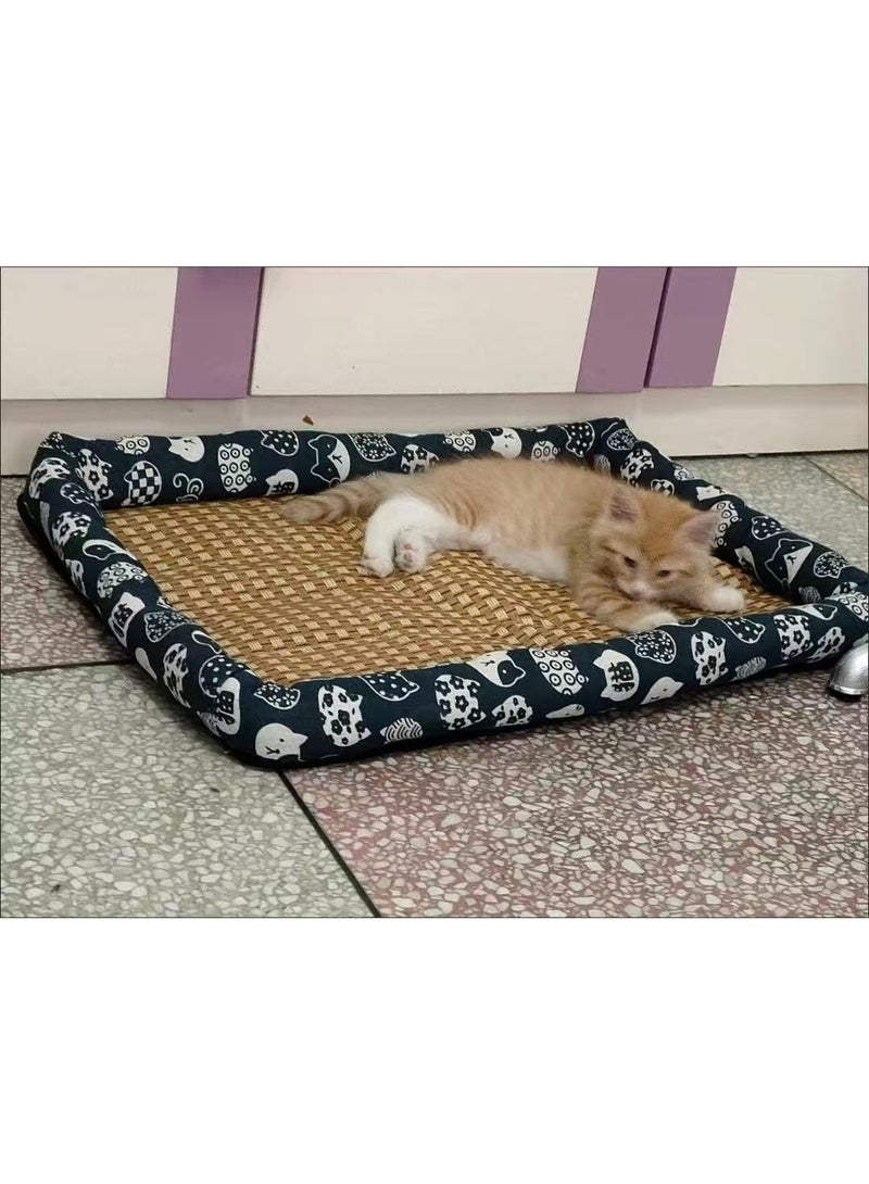Summer Rattan Cooling Pet Bed Mat - Image 4