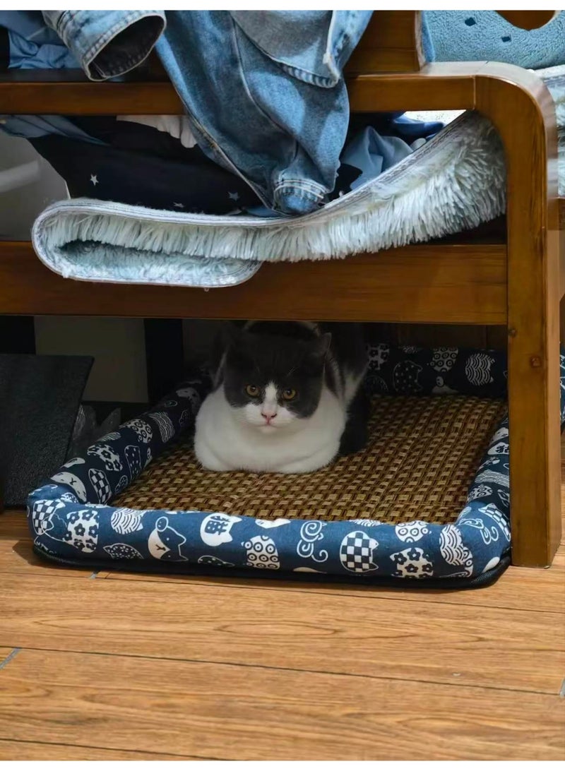 Summer Rattan Cooling Pet Bed Mat - Image 2