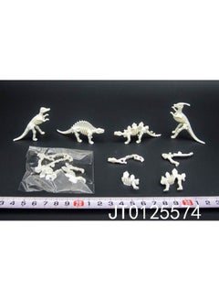 Generic Archaeological Model Dinosaur Toy Accessories Fan Little Dinosaur Splicing Model Animal 4 Assembled Dinosaur Skeleton-颜色:4款混装  - Image 1