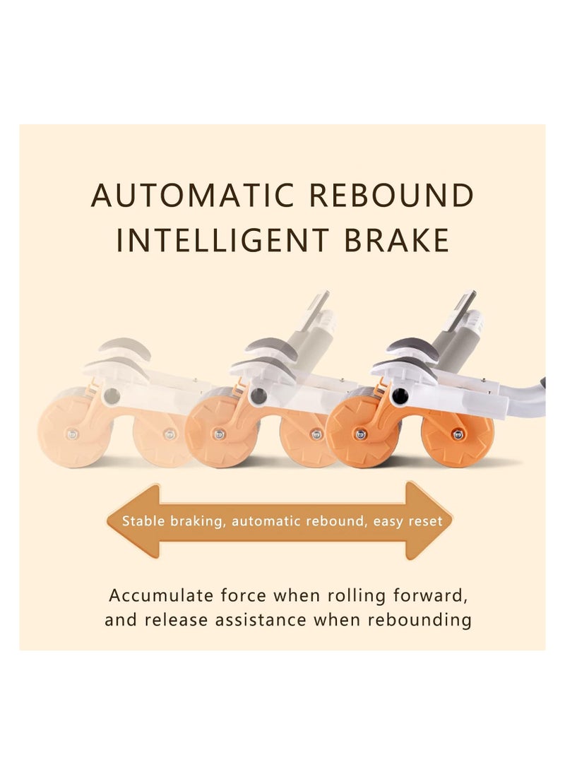 bunca - Smart abdominal exercise wheel with timer - abdominal muscle exercise equipment to strengthen the core muscles for beginners, orange color from bunca - Image 1