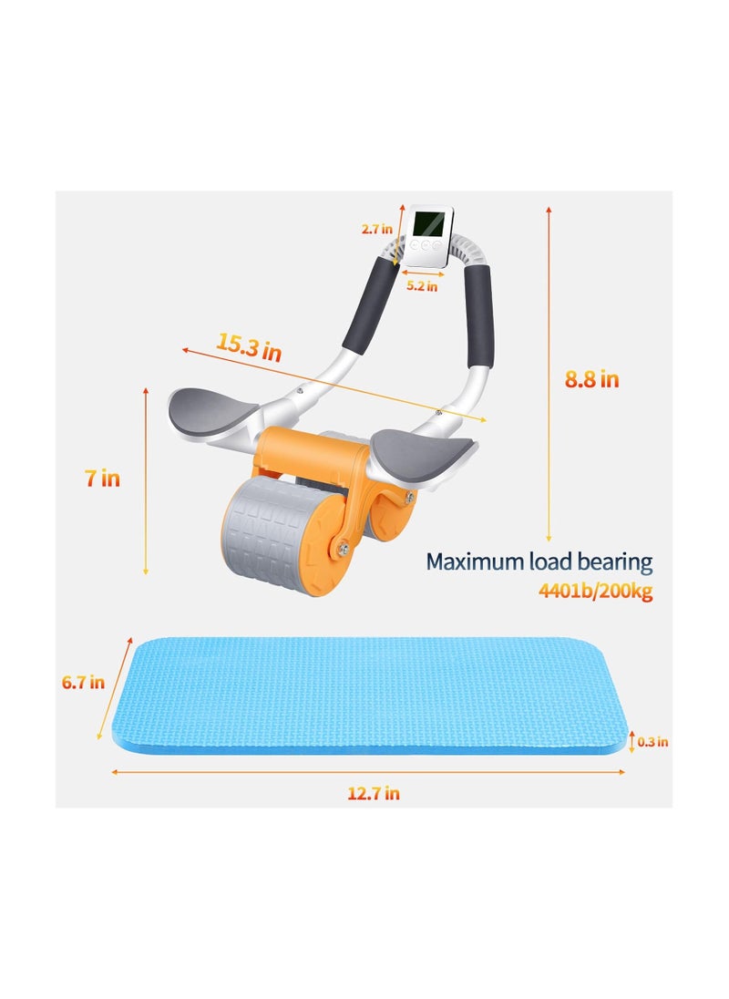 bunca - Smart abdominal exercise wheel with timer - abdominal muscle exercise equipment to strengthen the core muscles for beginners, orange color from bunca - Image 1