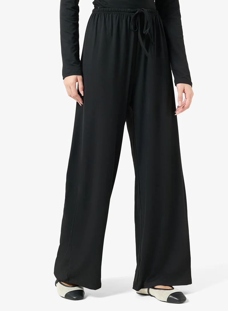 Ginger Basics  Wrap Around Top & Wide Leg Pant Lounge Set for Women | Best Price UAE