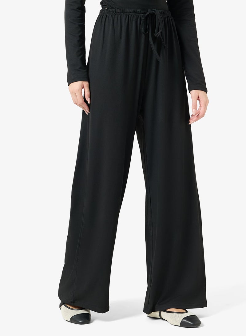 Ginger Basics Wrap Around Top & Wide Leg Pant Lounge Set - Image 5