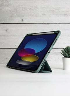 blupebble Hybrid Folio with Pen Holder Transparent Back with Auto Sleep/Wake function Shockproof Slim Case Designed for iPad 10.2-inch 7/8/9th Gen  - Image 4