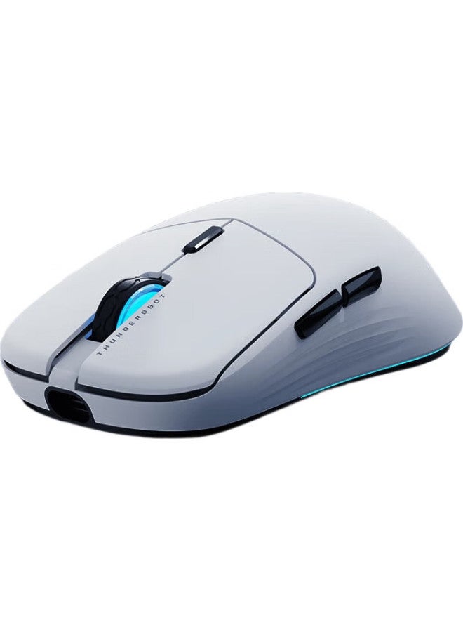 ThundeRobot Ml7 Wireless Gaming Mouse 2.4G Bluetooth Wired Mouse Paw3311 Lightweight Medium-Large Hand Mouse 12000Dpi 1000Hz Polling Rate Rgb Lighting Effects White - Image 1