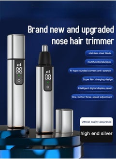 In Air Nose Hair Trimmer Usb Charging Nostril Hair Removal With Spare Heads  - Image 1