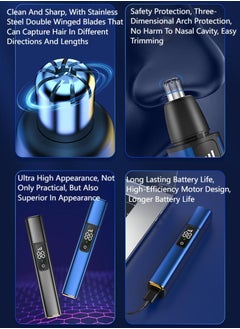 In Air Nose Hair Trimmer Usb Charging Nostril Hair Removal With Spare Heads  - Image 2