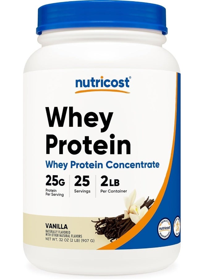 Nutricost مركز بروتين مصل اللبن 2 رطل بنكهة الفانيليا - Image 1