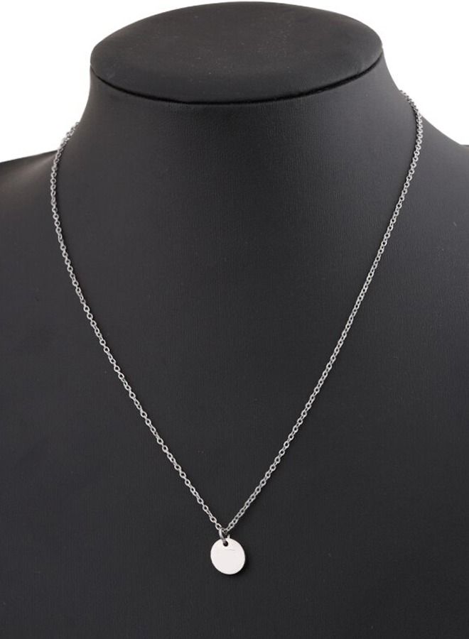 5esha Women Casual Silver Necklace With I Letter Pendant - Image 3