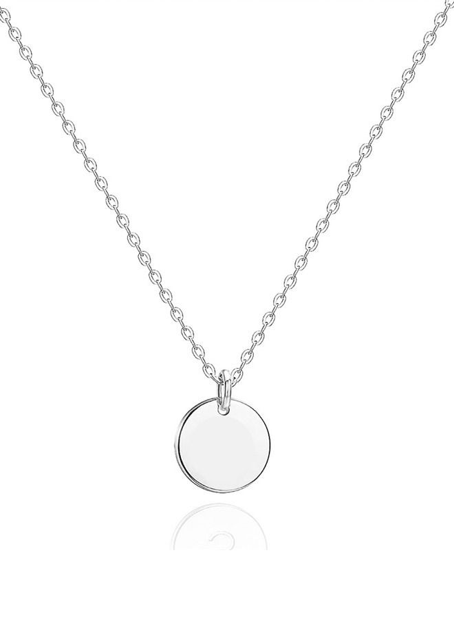 5esha Women Casual Silver Necklace With I Letter Pendant - Image 2