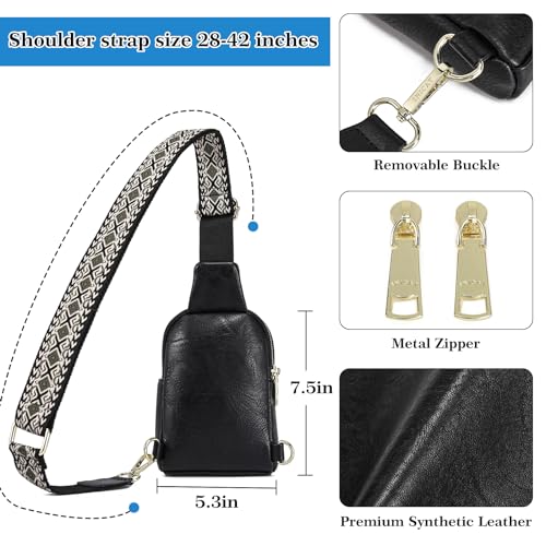 INICAT Travel Small Crossbody Sling Bags Women Vegan Leather Purses Fanny Packs Cross Body Bag Birthday Gifts - Image 4