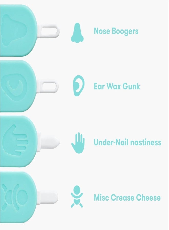 MIDASTRA 3 in 1 Baby Nose Ear Nail Cleaner Tool for Newborn | Safe Soft Silicone Picker | Infant Grooming Hygiene Kit | Ear Wax Remover & Nose Cleaner | Baby Care Accessories (0+ Months) - Image 2