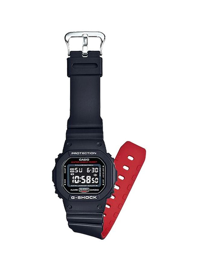 كاسيو ساعة يد جي - شوك رقمية ومقاومة للماء طراز DW-5600HR-1ER رجال - Image 3