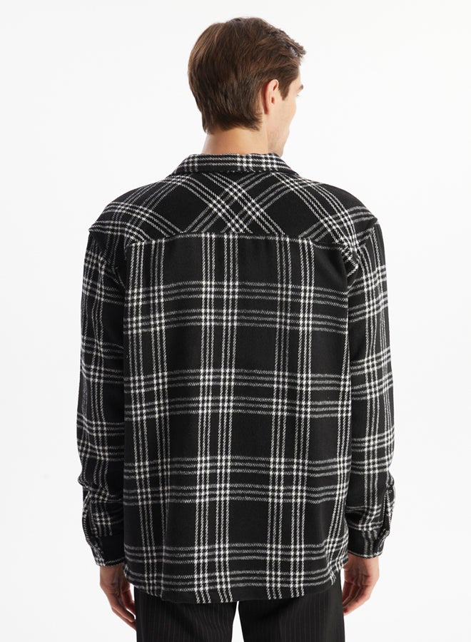 LC WAIKIKI Regular Fit Long Sleeve Plaid Men's Shirt  - Image 4
